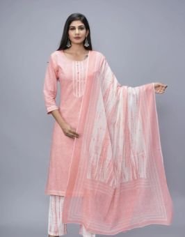 Floral Printed Anarkali Kurta Set with Dupatta